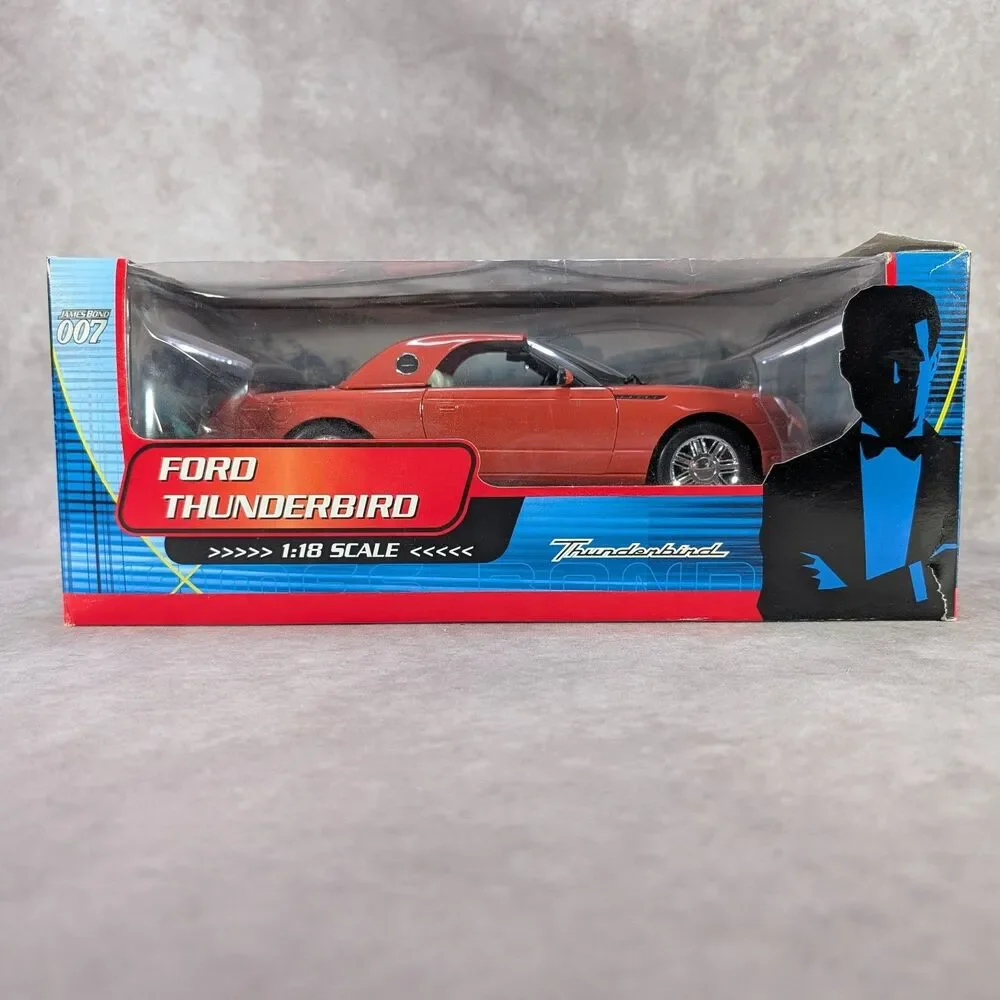 James Bond 007 Die Another Day Ford Thunderbird Coral 1:18 Beanstalk 10013 Box